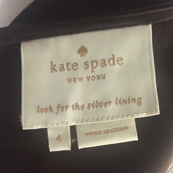 Kate spade brown and white cotton dress Sz 4 - Picture 8 of 8
